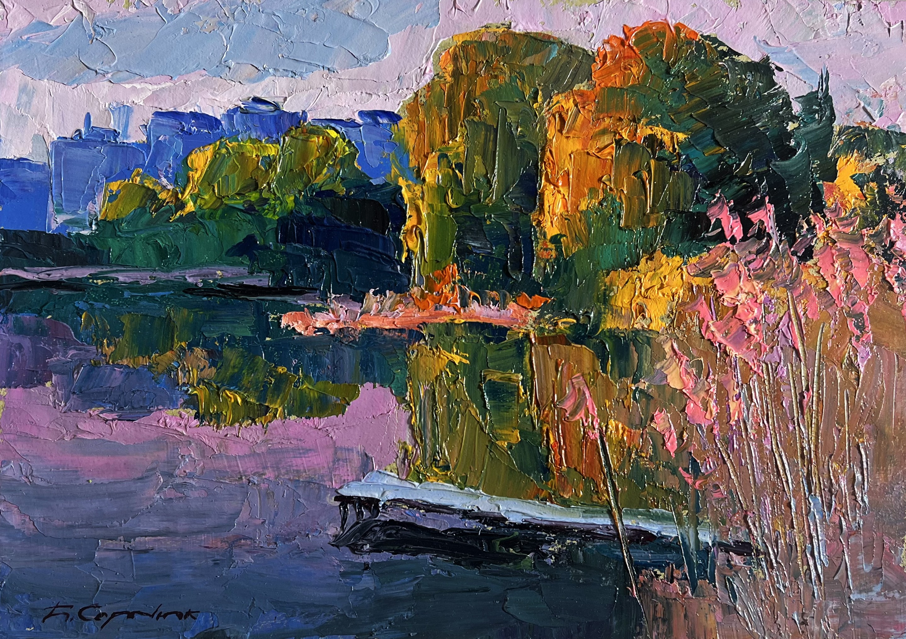 Boris Serdyuk, Evening on the lake Boris Serdyuk, Evening on the lake
