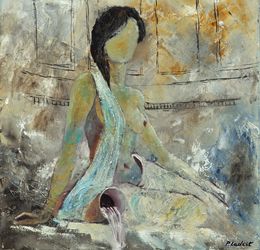 Painting, The source of life, Pol Ledent