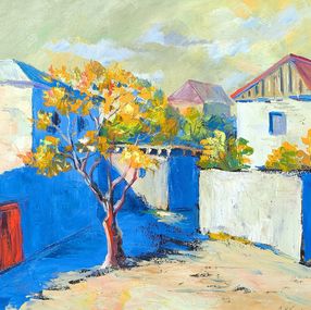 Gemälde, Sunlit Village Courtyard, Arto Mkrtchyan