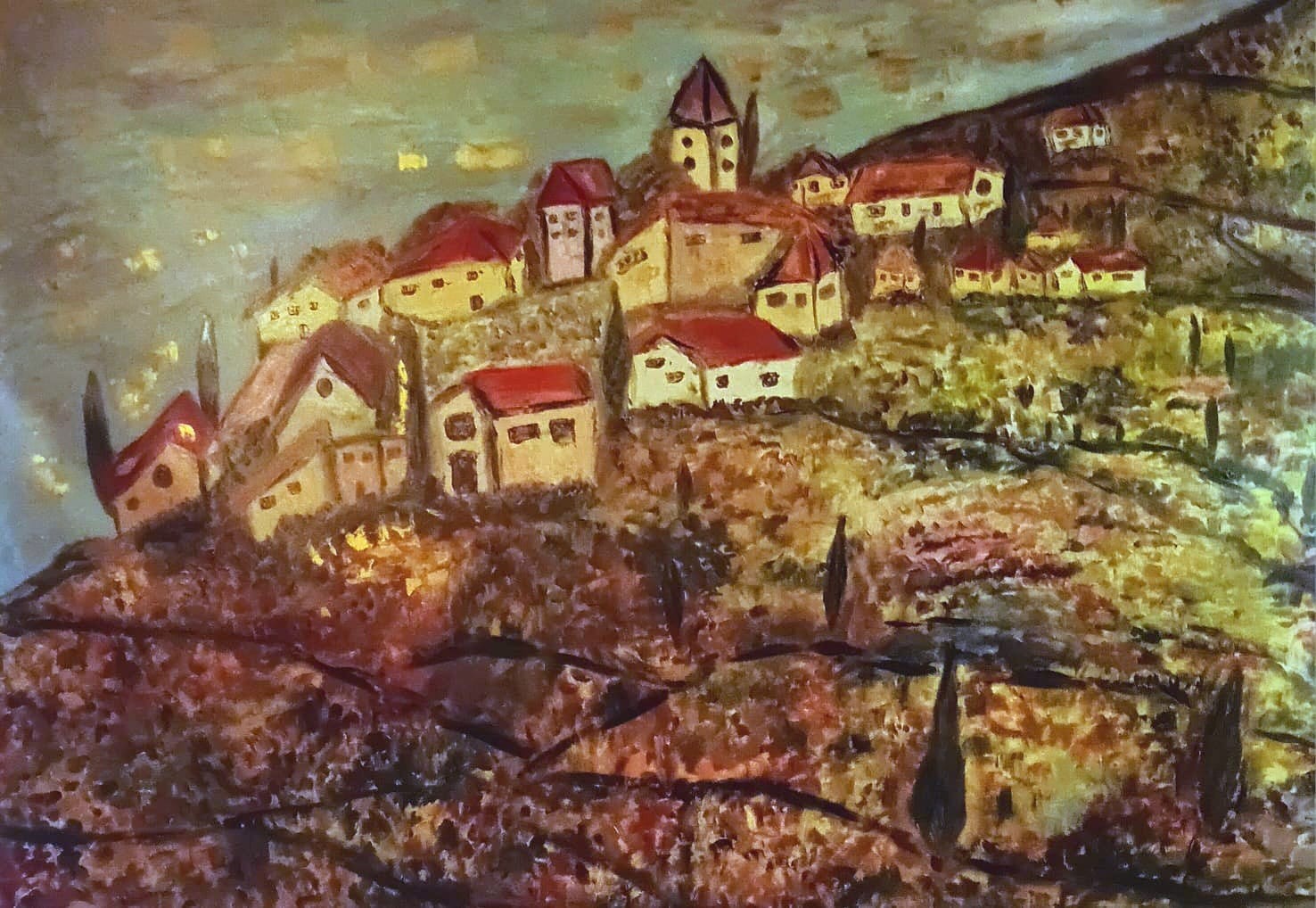 Dondi Schwartz, The Village from Where no One never Fell to the Hill Dondi Schwartz, The Village from Where no One never Fell to the Hill