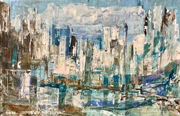 Gemälde, Mégalopole sur la baie, Frank De Blok