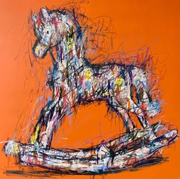 Peinture, Collection Cheval de Bois Orange, KiKo