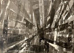 Painting, Black & white architecture, Frank De Blok