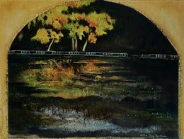 Peinture, Romance Between Blurred - Red Maple Outside the Window, Teng Ya-Hsin