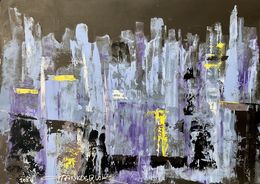 Painting, Abstract architecture in grey, Frank De Blok