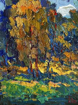 Gemälde, Sunbeams on the meadows, Oksana Ivanyuk