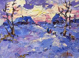 Gemälde, Romantic winter evening, Ivanyuk Oleksiy