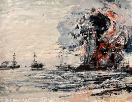 Gemälde, La Guerre sur l’Atlantique 1942-1944, Frank De Blok