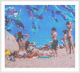 Print, Beach Scene (Siblings), Maxwell Stevens