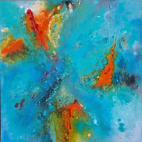 Painting, Blue Lagoon, Simona Sedlakova