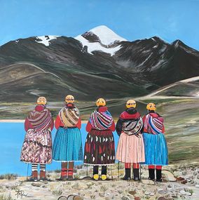 Peinture, The Cholita Climbers, Fabienne de Preux