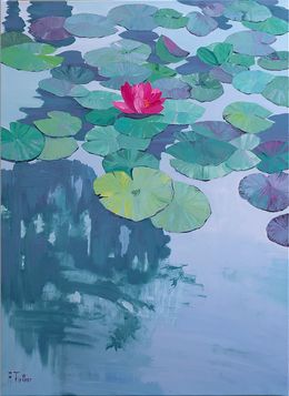 Gemälde, Hommage à Monet IV, Agnès Tiollier