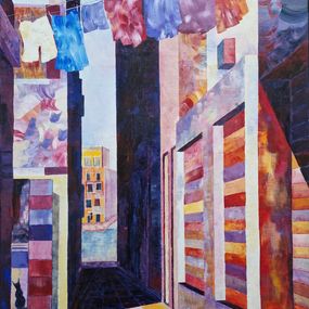Peinture, Rue des Lavandières, Sophie Cottin
