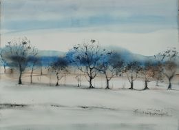 Painting, Sur la route d'Hiver, Nadia Bodnar
