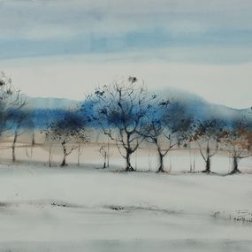 Gemälde, Sur la route d'Hiver, Nadia Bodnar