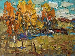 Gemälde, Autumn sunny day, Oksana Ivanyuk