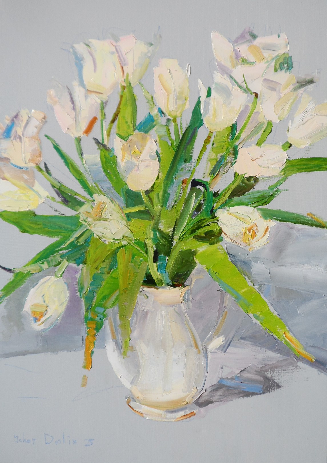 Yehor Dulin, White Tulips Yehor Dulin, White Tulips