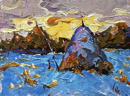 Gemälde, Snow blue, Ivanyuk Oleksiy