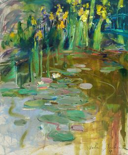 Peinture, Summer pond, Helen Shukina