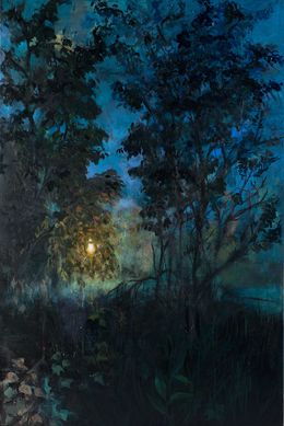 Painting, The summer night feast III, Roeland Kneepkens