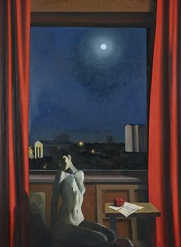 Gemälde, Big Full Moon of July, Andreas Charalambous
