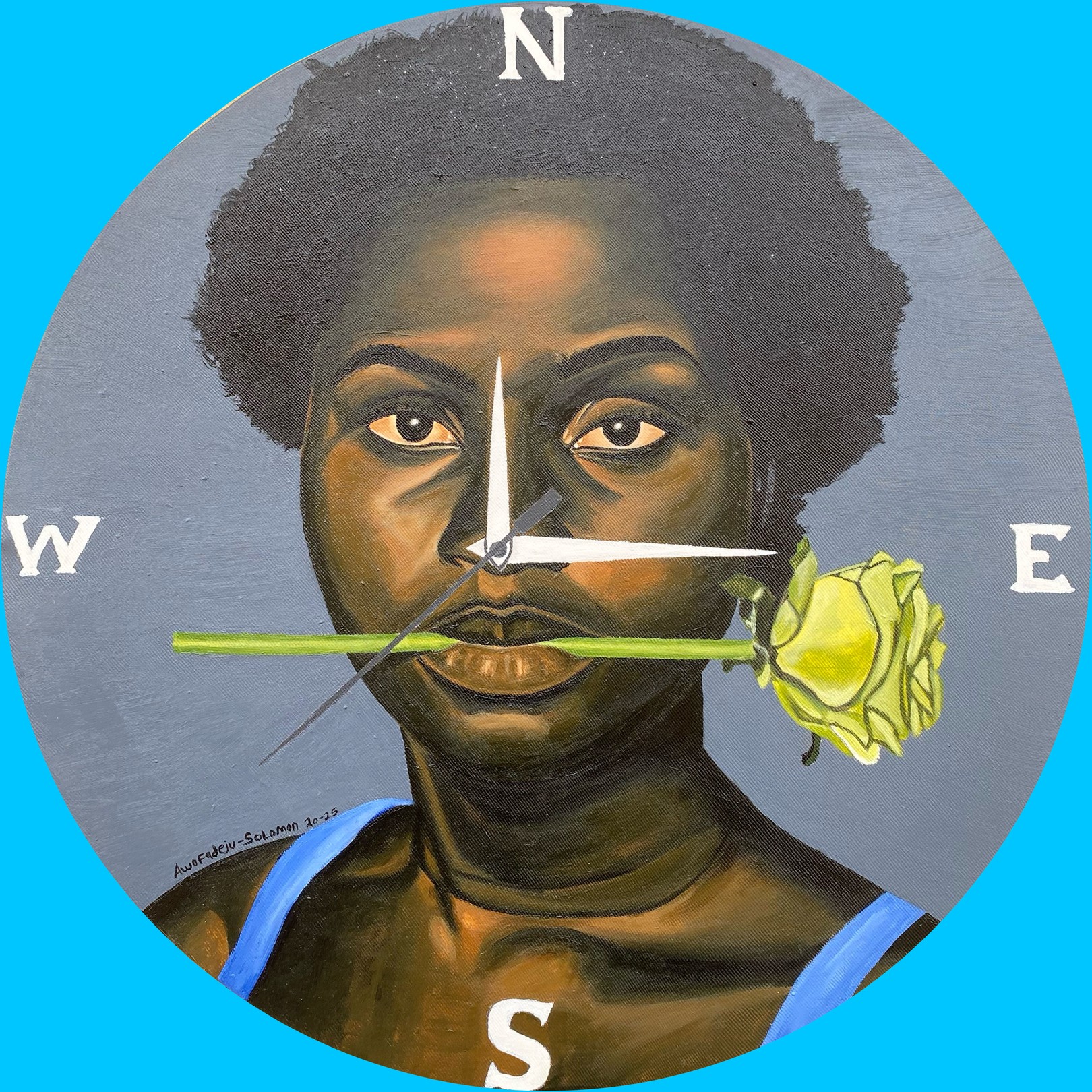 Awofadeju Solomon, Timeless - 21st Century, Contemporary, Figurative, Portrait, Modern Women, Floral Awofadeju Solomon, Timeless - 21st Century, Contemporary, Figurative, Portrait, Modern Women, Floral