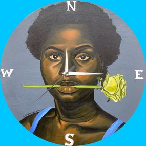 Gemälde, Timeless - 21st Century, Contemporary, Figurative, Portrait, Modern Women, Floral, Awofadeju Solomon