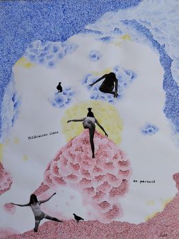 Fine Art Drawings, "Cher Ami" oiseau fantastique !, Mathilde Neri