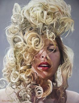 Peinture, Curly Hair, Jose Ladrón de Guevara