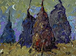 Gemälde, Cold wind in the evening, Ivanyuk Oleksiy