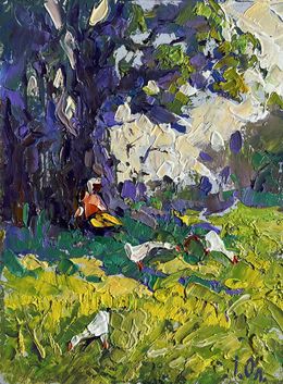 Gemälde, Relaxing in the meadow, Ivanyuk Oleksiy