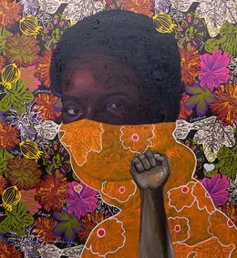 Painting, Echoes of Silence, Bakare Abubakri-sideeq Babatunde