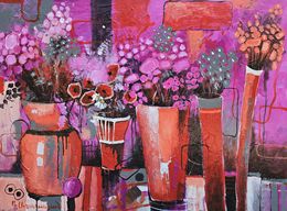 Gemälde, Pink Floral Symphony, Davit Arstamyan