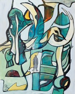 Peinture, Deviens ce que tu es - Monde imaginaire, Jacques Alary