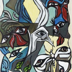 Gemälde, Le langage des fleurs - composition imaginaire, Jacques Alary