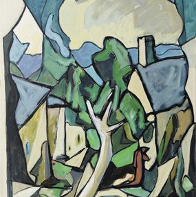 Gemälde, Le retour du prodigue - Paysage imaginaire cubiste, Jacques Alary