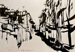 Zeichnungen, Honfleur Normandie, Frank De Blok