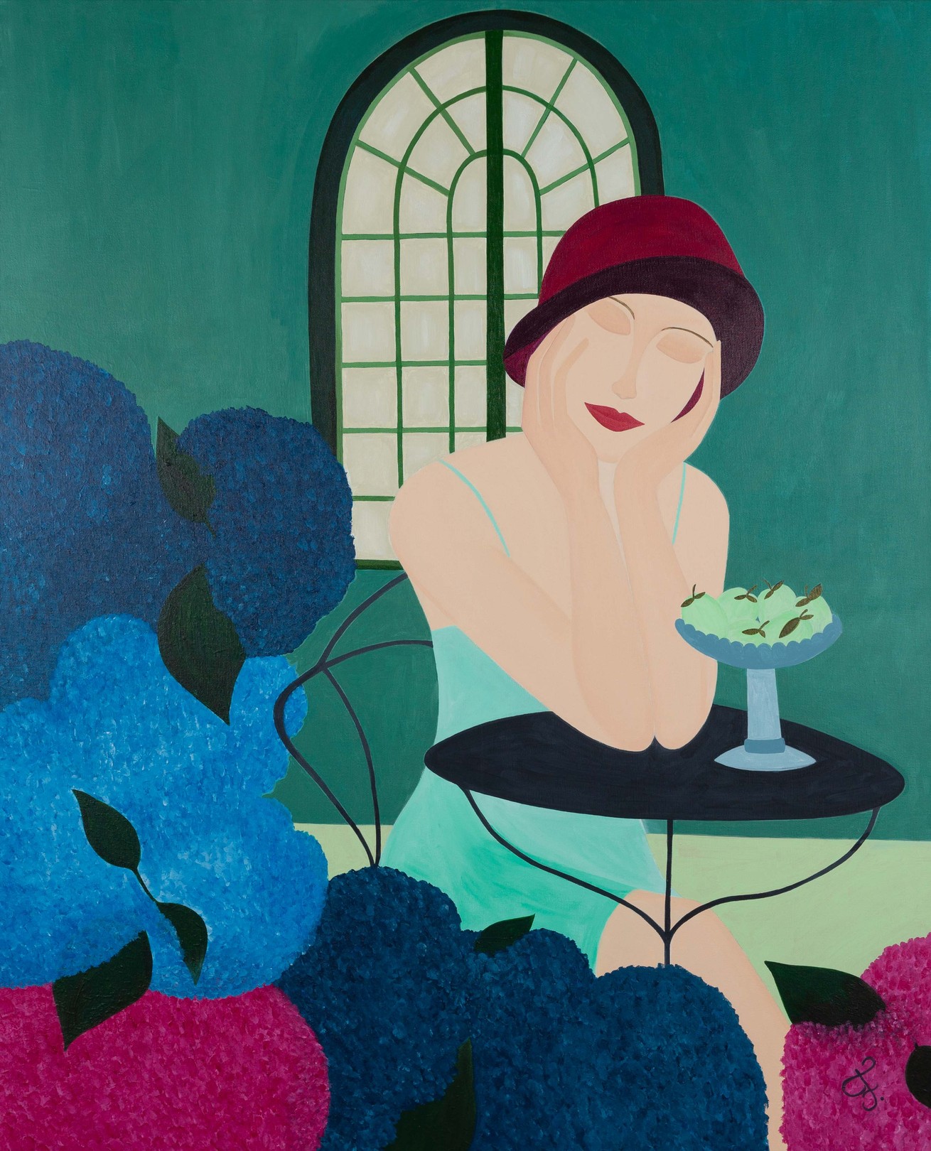 Fannie Iribarnegaray, La femme aux hortensias Fannie Iribarnegaray, La femme aux hortensias