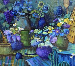 Painting, Still Life with Wildflowers, Davit Arstamyan