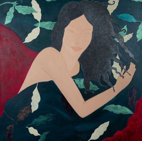 Gemälde, Rêveuse, Fannie Iribarnegaray