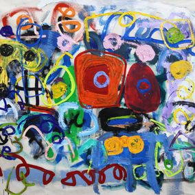 Gemälde, Face In The Jungle, Taher Jaoui