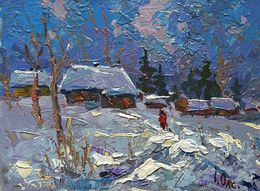 Gemälde, On a frosty day, Oksana Ivanyuk