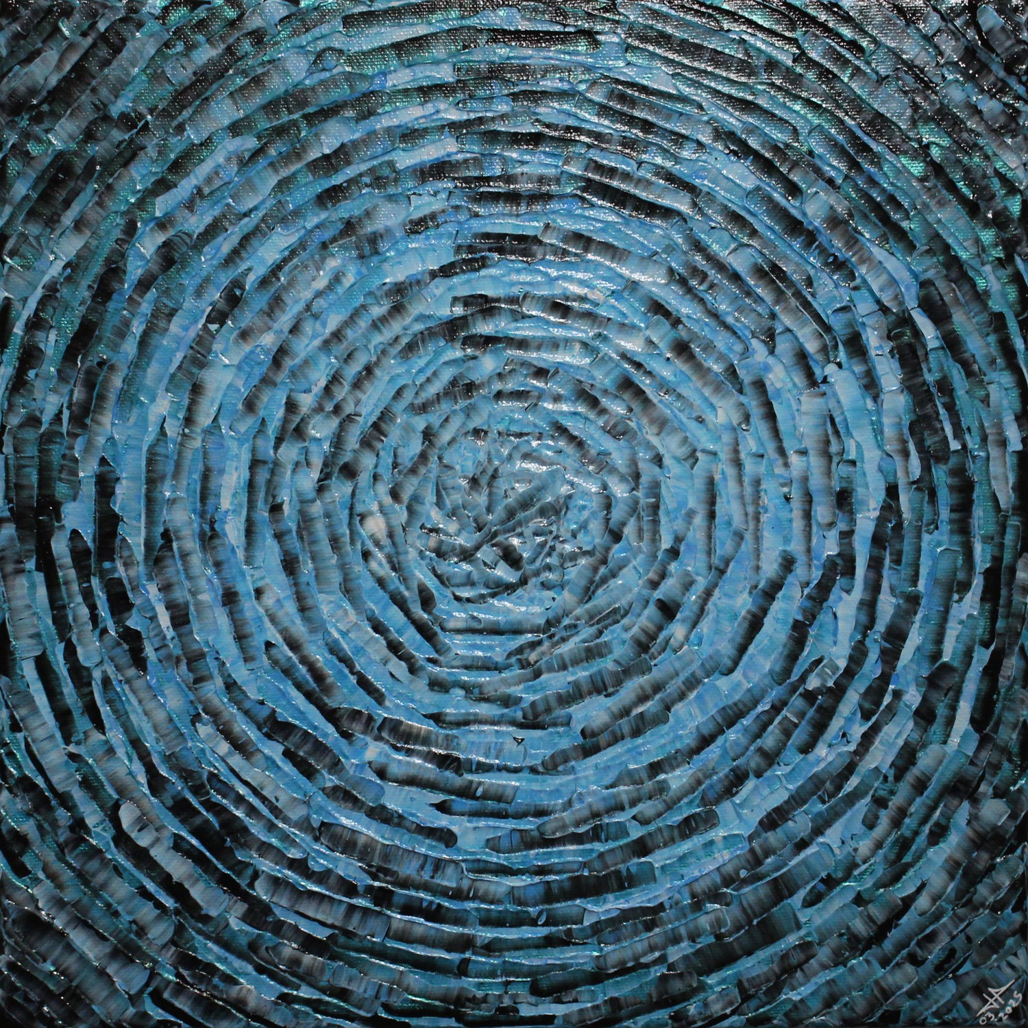 Jonathan Pradillon, Éclat concentrique bleu clair Jonathan Pradillon, Éclat concentrique bleu clair