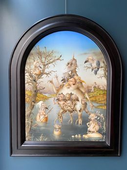 Painting, Les oiseaux du Loch, Gérard Willemenot