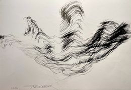 Fine Art Drawings, Abstract landscape, Frank De Blok