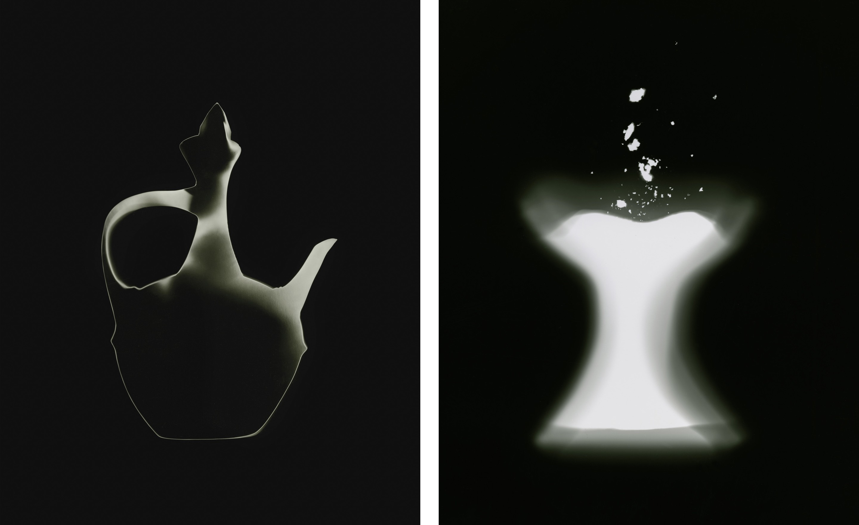 Shine Huang, Jebana and Incense Debris, Diptych Shine Huang, Jebana and Incense Debris, Diptych