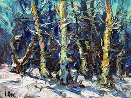 Gemälde, At the edge of the forest, Oksana Ivanyuk