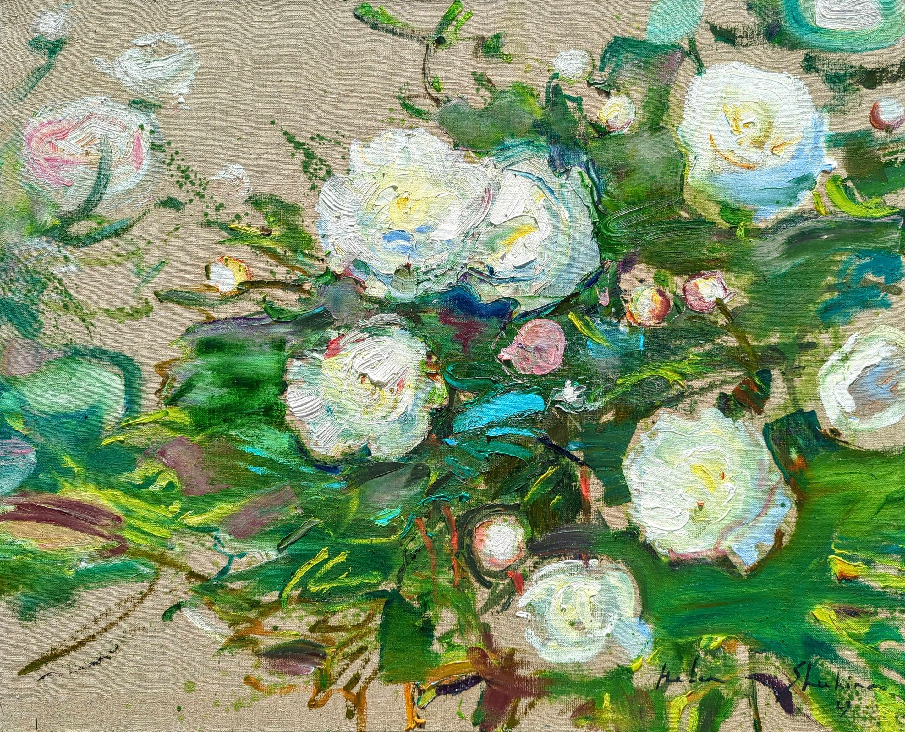 Helen Shukina, White peonies a la prima Helen Shukina, White peonies a la prima
