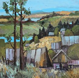 Peinture, Nestled Among Hills, Davit Arstamyan