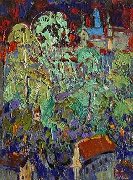 Gemälde, City after the rain, Ivanyuk Oleksiy
